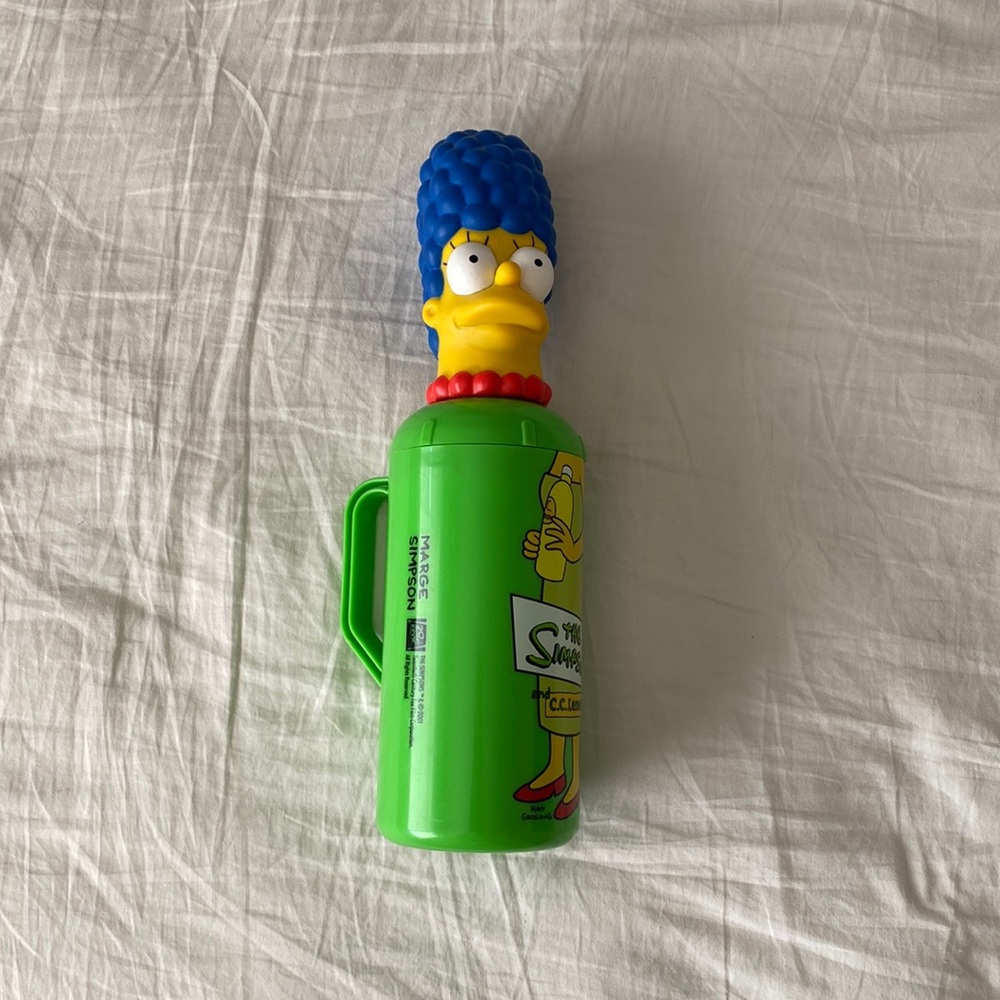 The Simpsons bottle cooler tumbler marge C.C lemon 2001 vintage rare